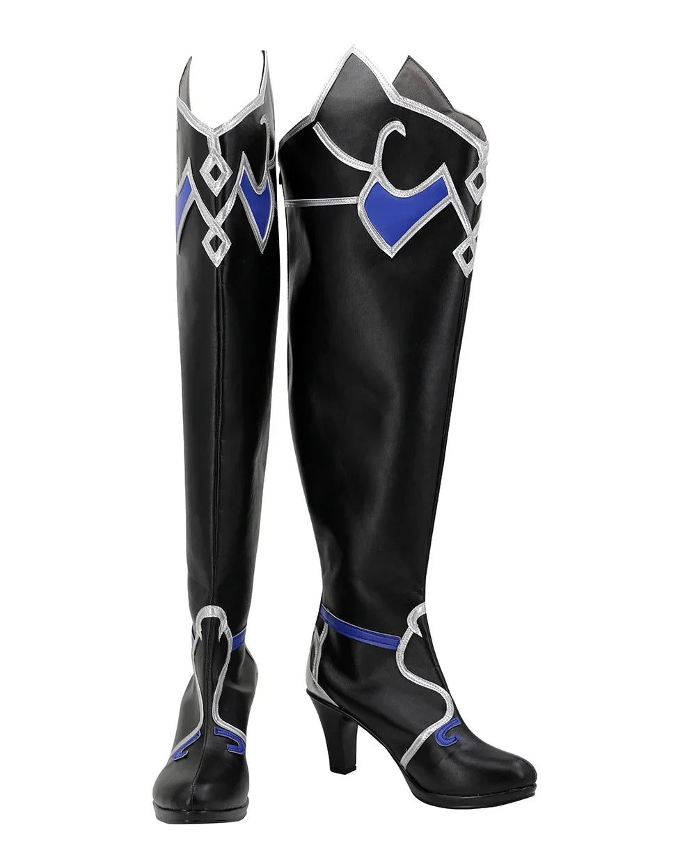 Honkai Star Rail Jingliu Cosplay Boots Black Shoes