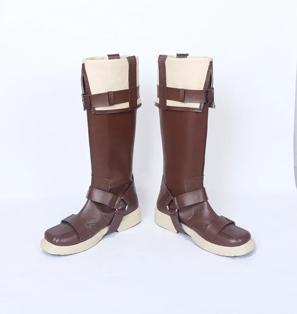 Fate Grand Order FGO Billy the Kid Cosplay Boots Brown Shoes