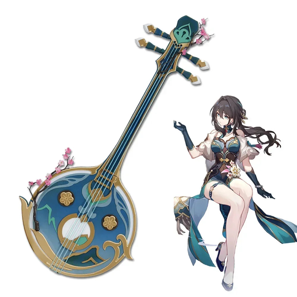 Honkai Star Rail Ruan Mei Cosplay Pipa Musical Instruments Props