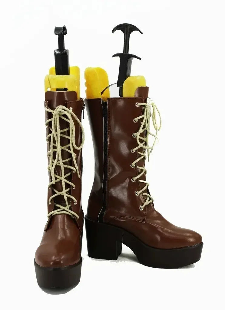 Persona5 Anne Takamaki Cosplay Boots Brown Shoes