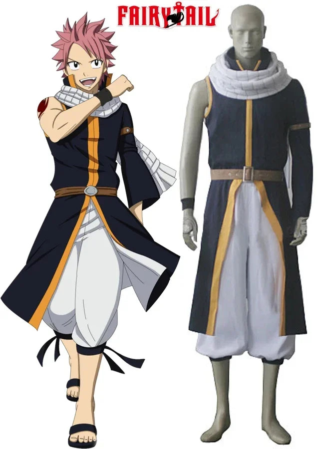 Fairy Tail Natsu Dragneel Dragon Slayer Cosplay Costume Custom Made Any Size