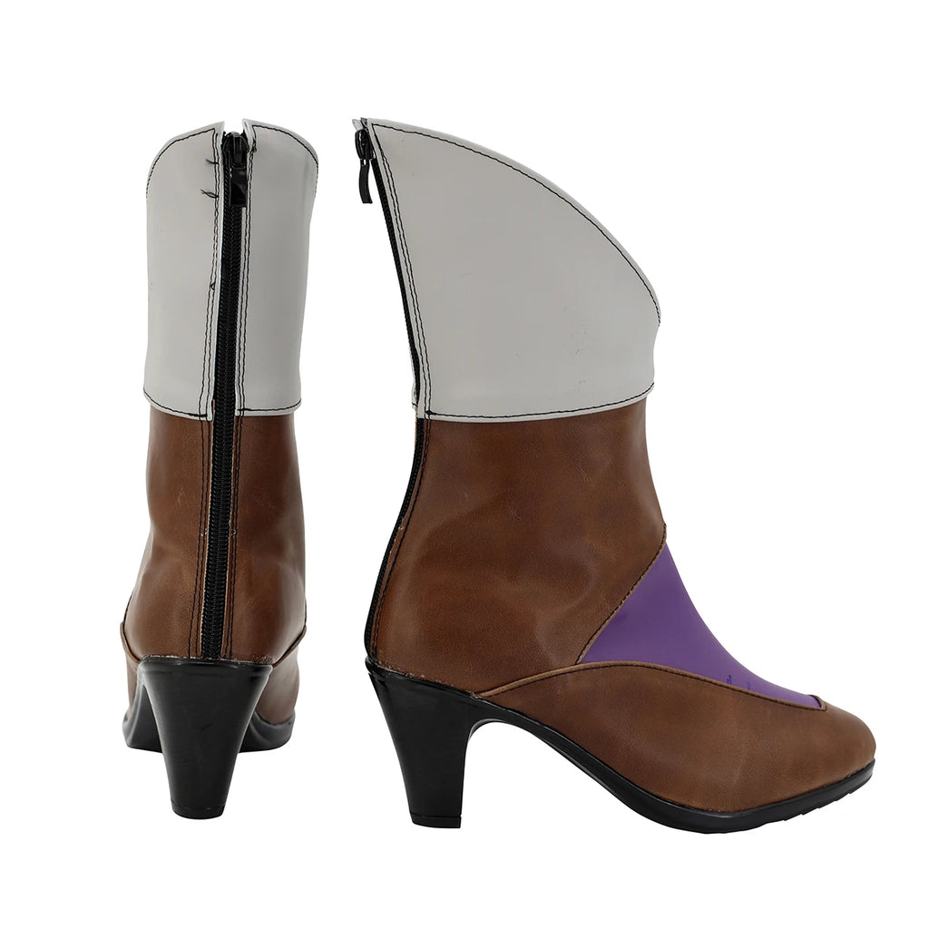 Final Fantasy FFIV Rosa Farrell Cosplay Boots High Heel Shoes