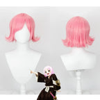 Perruque rose courte à pointes, style anime, pour cosplay de Yachiru Kusajishi (Bleach) 