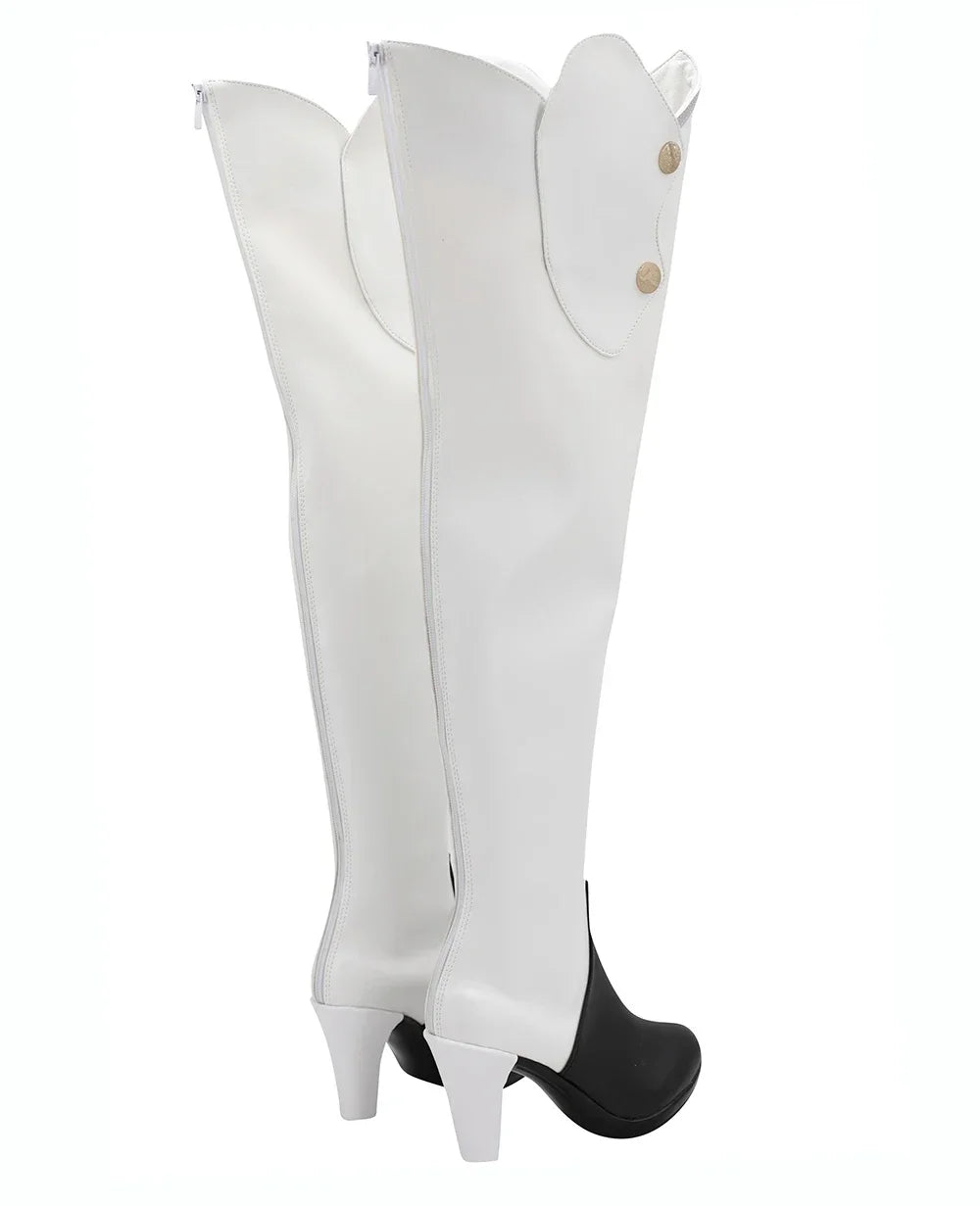Fate Grand Order Marie Antoinette Cosplay Boots Over-Knee High Heels Shoes