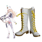 Bottes blanches personnalisées pour cosplay de Rumi, la chasseuse de démons K-pop 