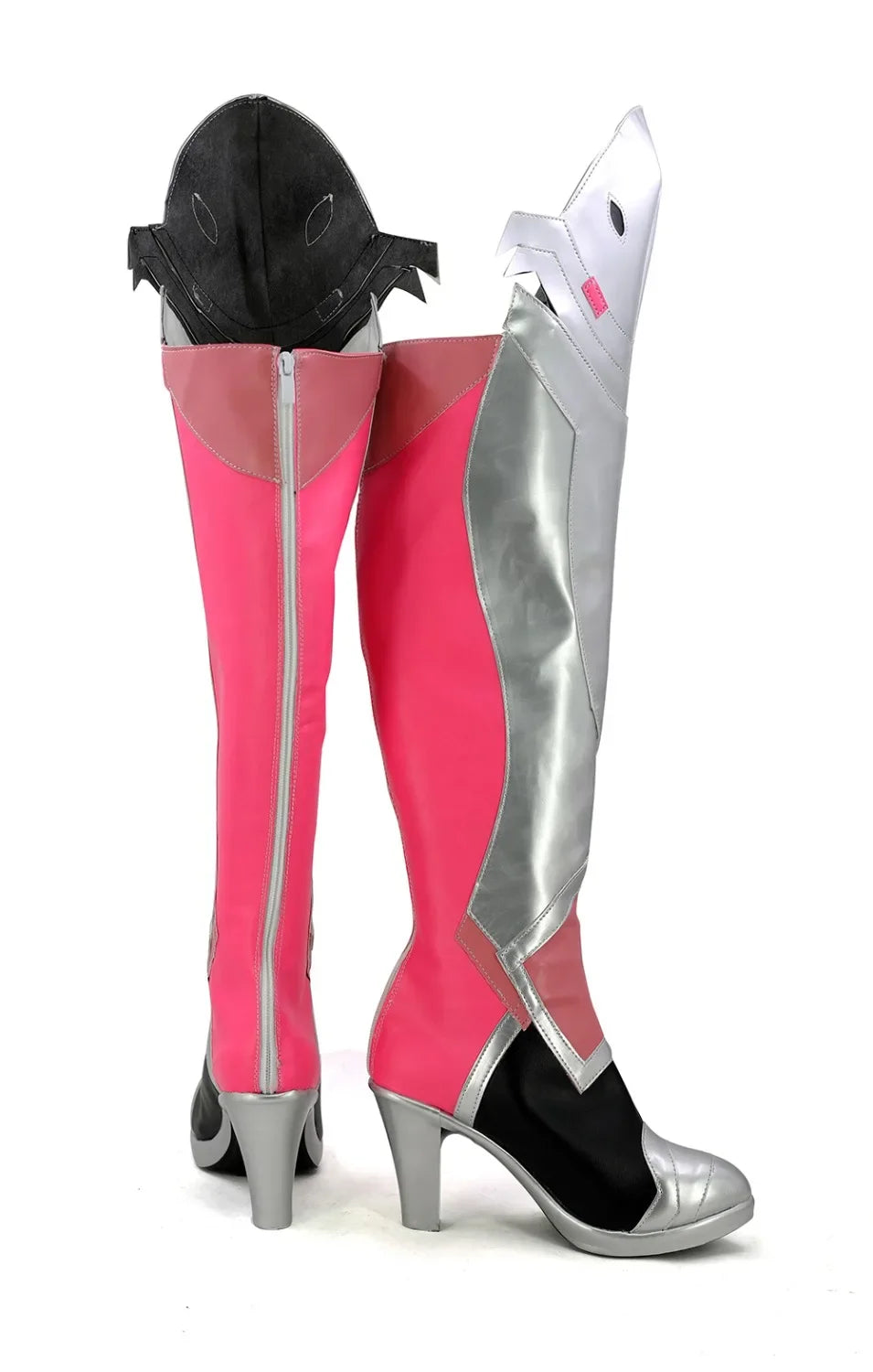 Overwatch OW Mercy Angela Ziegler Cosplay Boots Pink Skin Shoes Custom Made