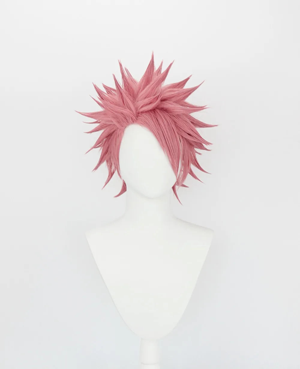 Fairy Tail Natsu Dragneel Cosplay Wig Pink Spiky Hair