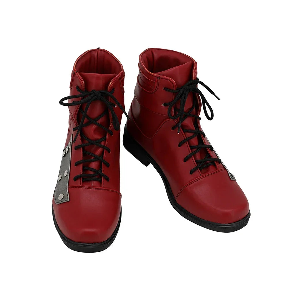Final Fantasy VII Tifa Lockhart Cosplay Boots Red Shoes