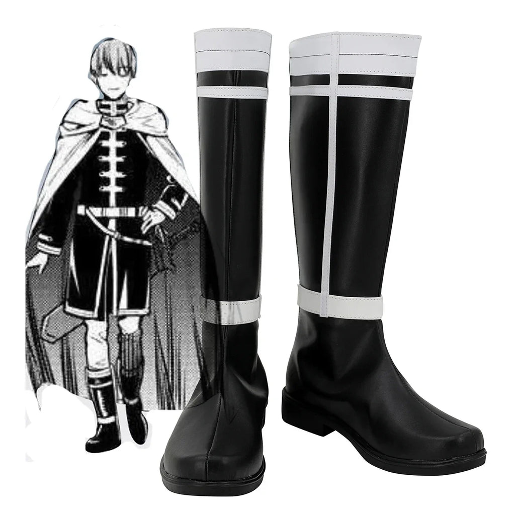 Frieren Beyond Journey's End Himmel Cosplay Boots Black Shoes