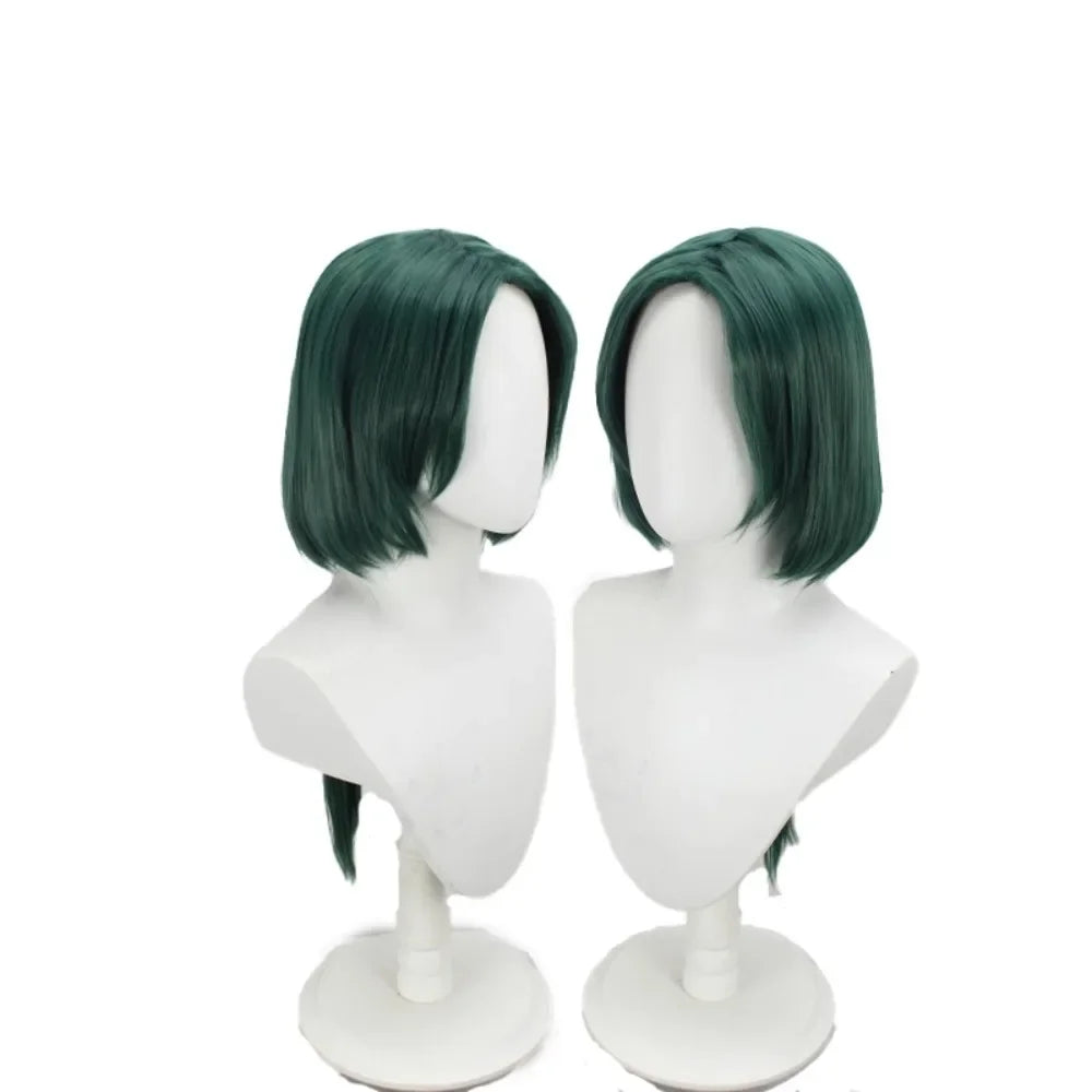Fire Emblem Linhardt Cosplay Wig Green Hair