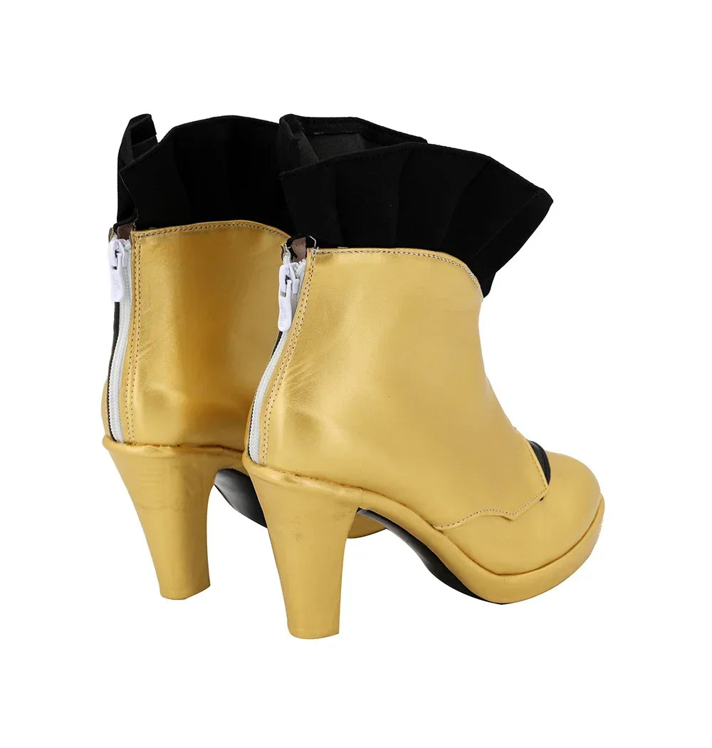 Fate Grand Order Ishtar Cosplay Boots High Heel Golden Boots