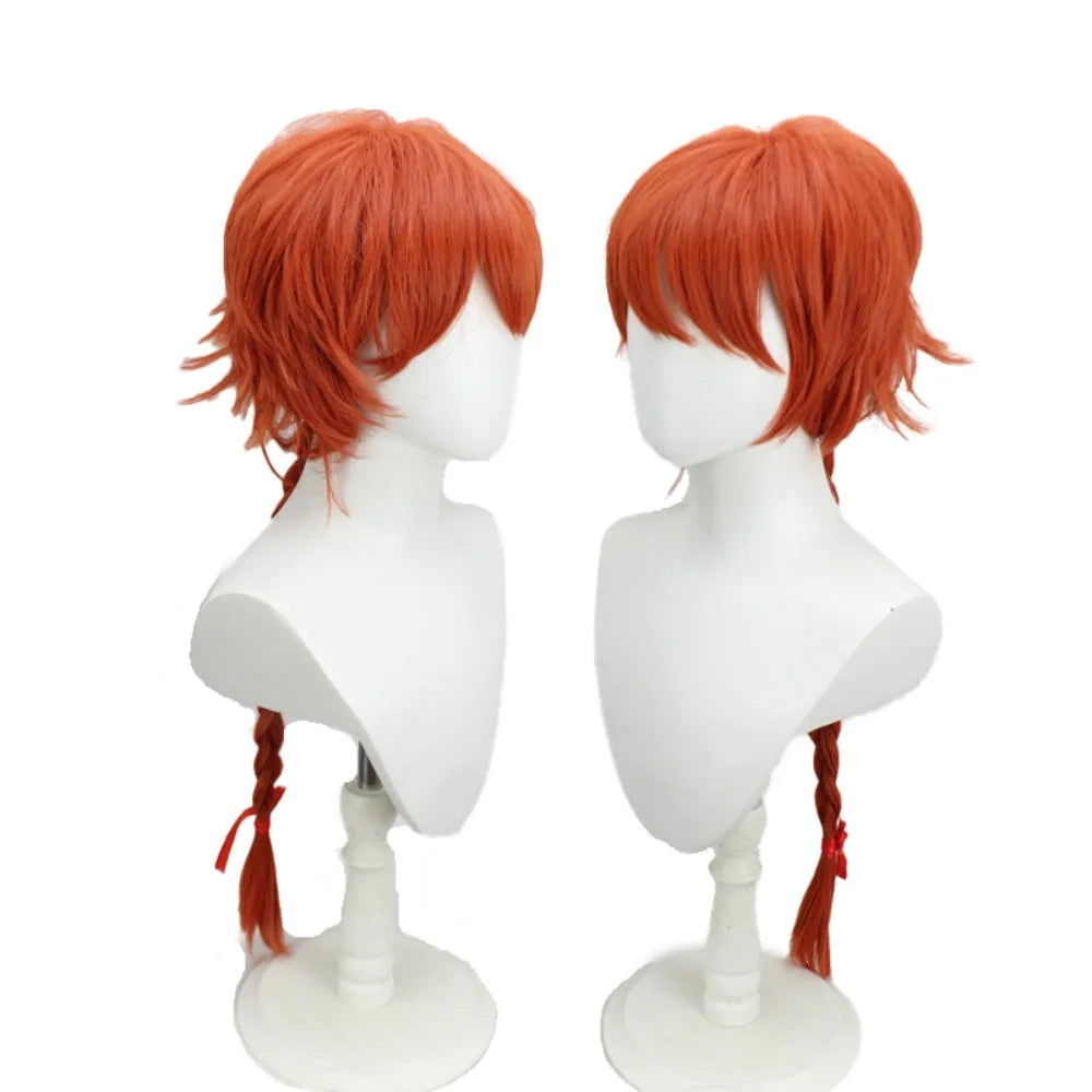 Gintama Cosplay Kamui Orange Anime Wig for Costume Halloween Party