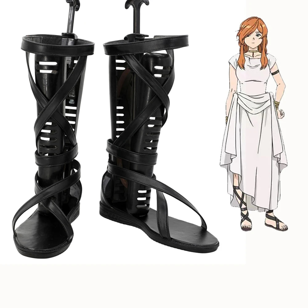 Frieren Beyond Journey's End Flamme Cosplay Boots Platform Sandals