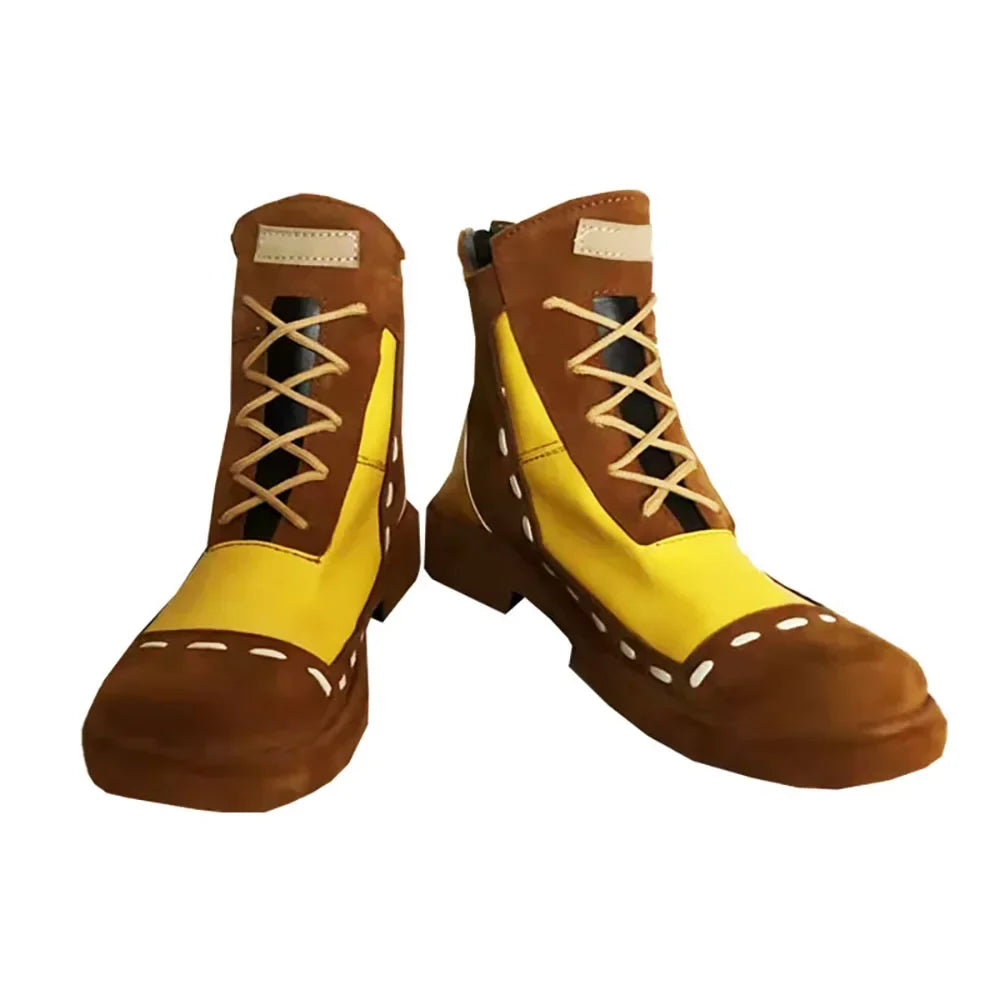 Limbus Company Don Quixote Cosplay Shoes Yellow Boots