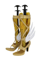 Overwatch Guardian Angel Mercy Cosplay Boots Golden Sandals Angela Ziegler Winged Victory Legendary Shoes