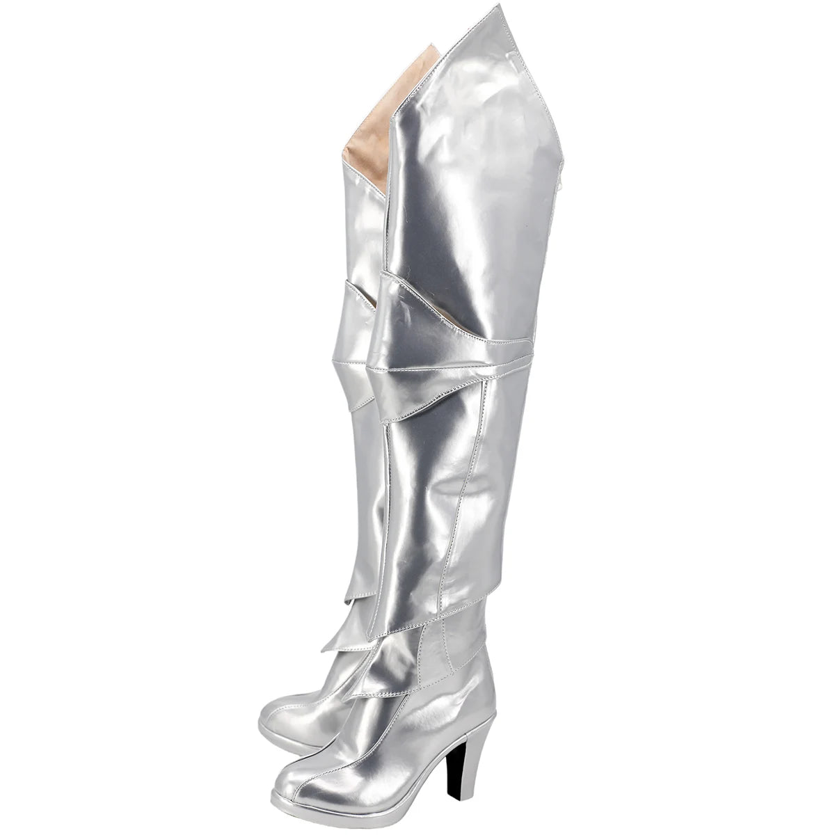 Fate Grand Order Artoria Pendragon Cosplay Shoes Silver Long Boots
