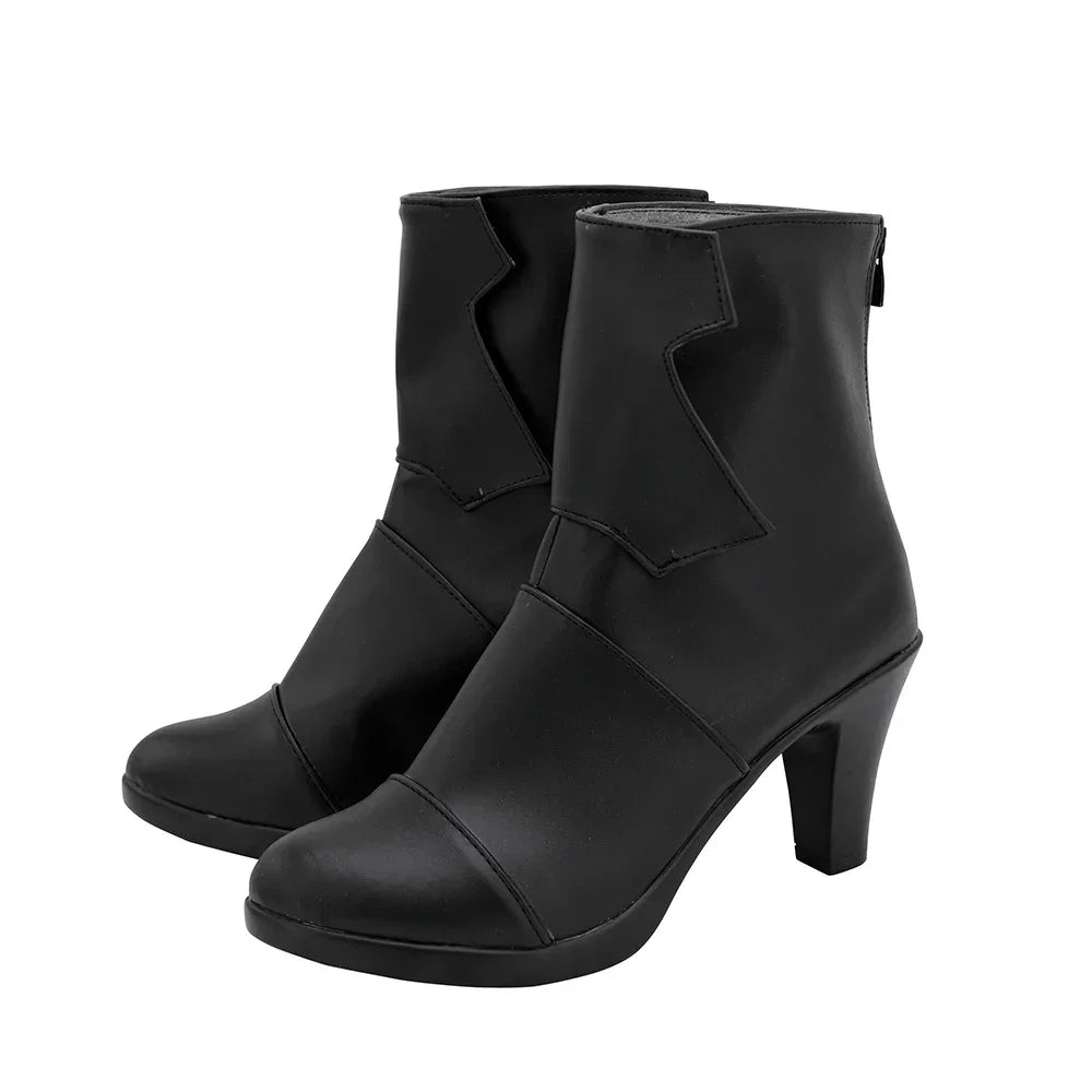 Arknights Matoimaru Cosplay Boots Black High Heel Shoes