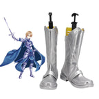 Sword Art Online Alicization Eugeo Cosplay Boots Silver Shoes