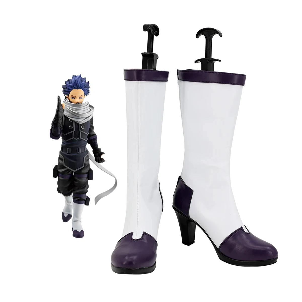 My Hero Academia Shinso Hitoshi Cosplay Shoes White Boots