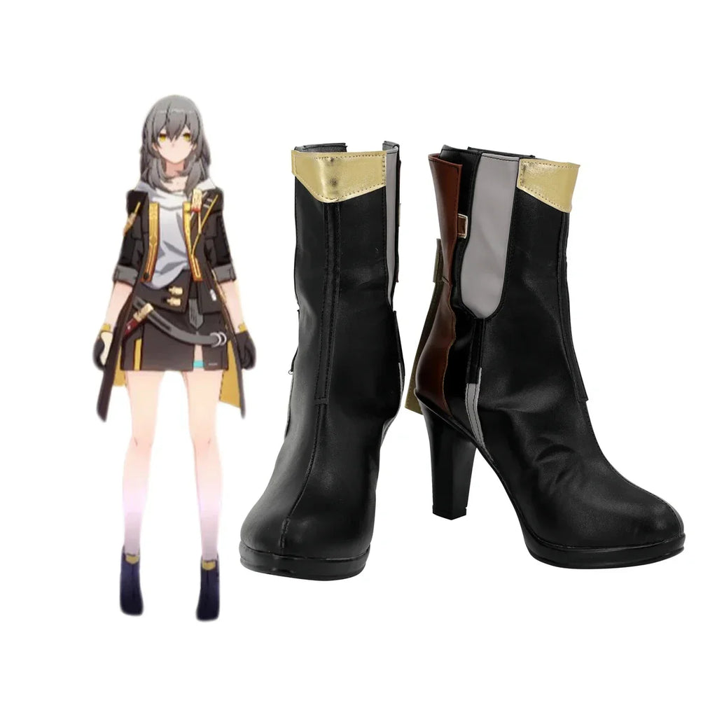 Honkai Star Rail Stelle Cosplay Shoes High Heel Boots