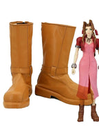 Final Fantasy VII Aerith Cosplay Shoes Orange Boots