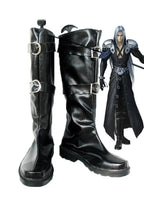 Final Fantasy Sephiroth Cosplay Boots Black Shoes