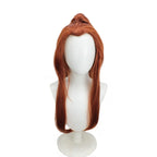 Overwatch Brigitte Cosplay Wig Reddish Brown Ponytail Hair