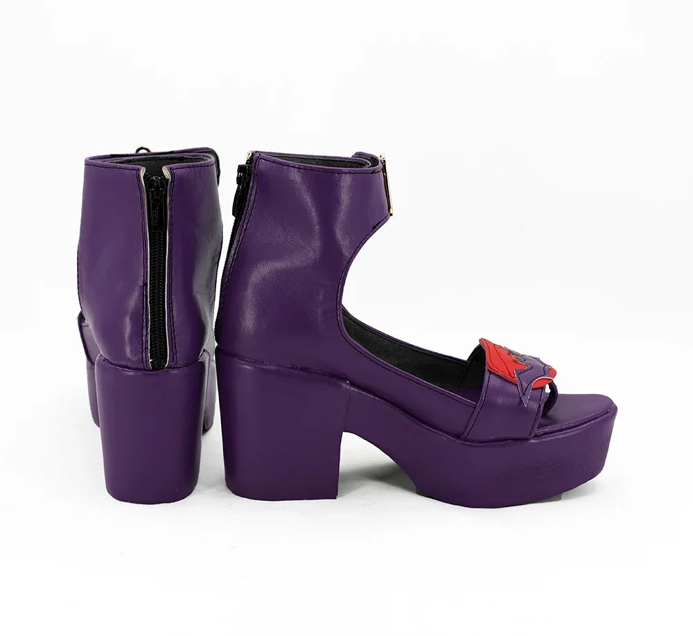 Fate Grand Order Osakabehime Cosplay Boots Purple Shoes