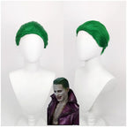 Suicide Squad Joker Jared Leto Cosplay Wig Green Slicked Back Hair