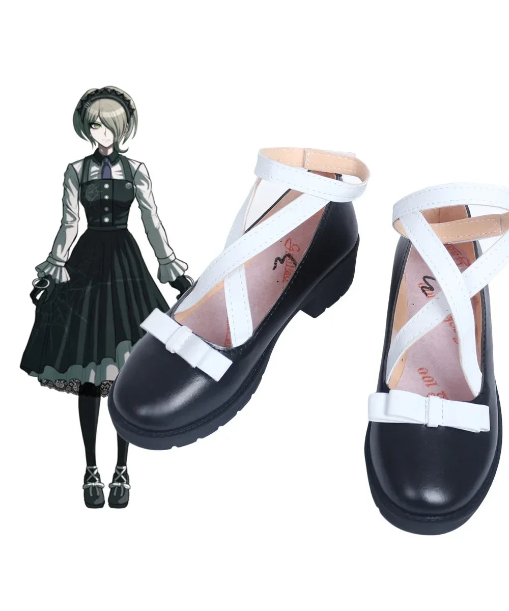 Danganronpa V3 Kirumi Tojo Cosplay Shoes Black Boots Custom Made