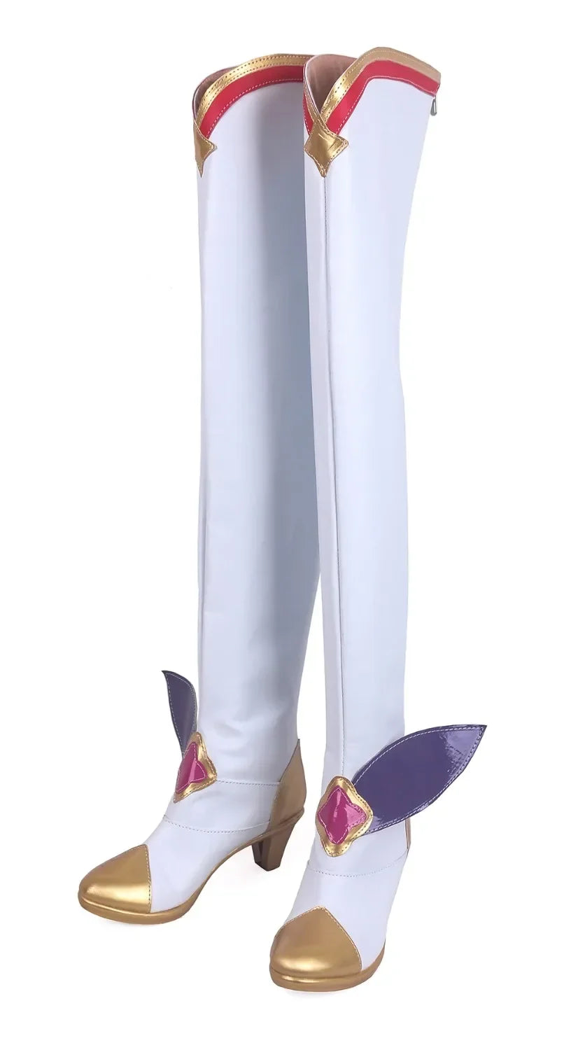LOL Ahri Soraka Miss Fortune Cosplay Long Boots Custom Shoes
