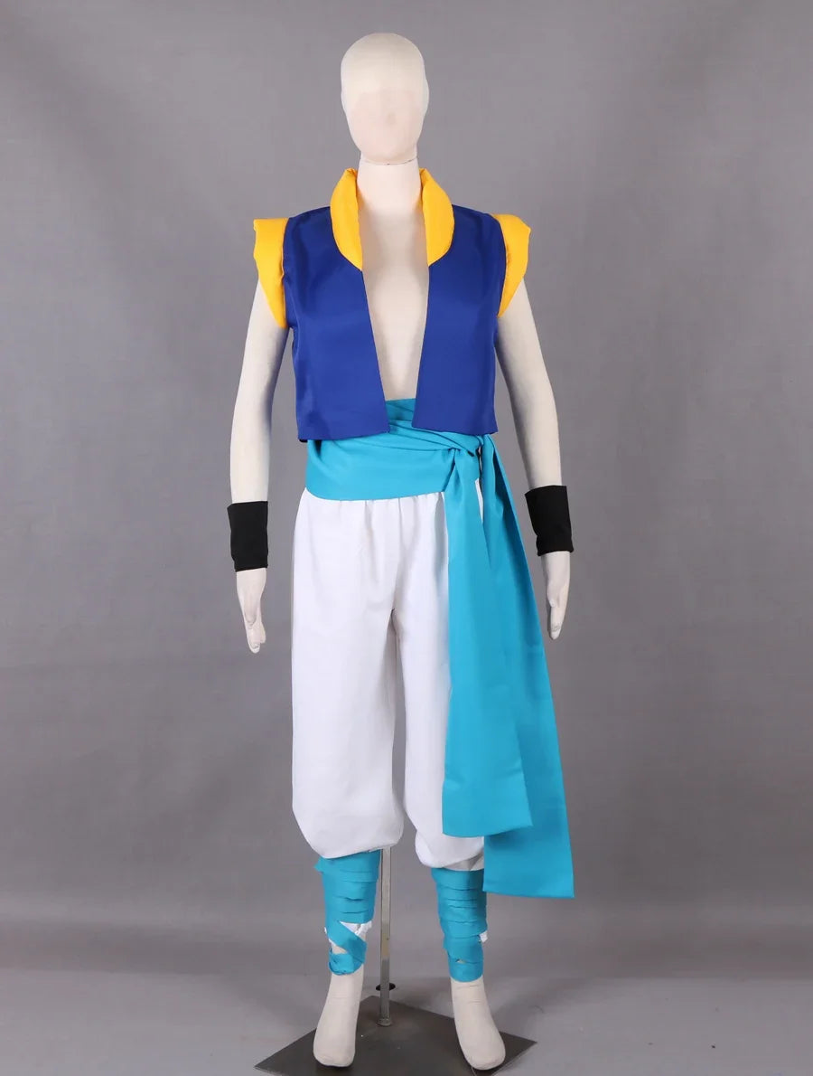 Dragon Ball Son Goten and Trunks Gotenks Fighting Cosplay Costume