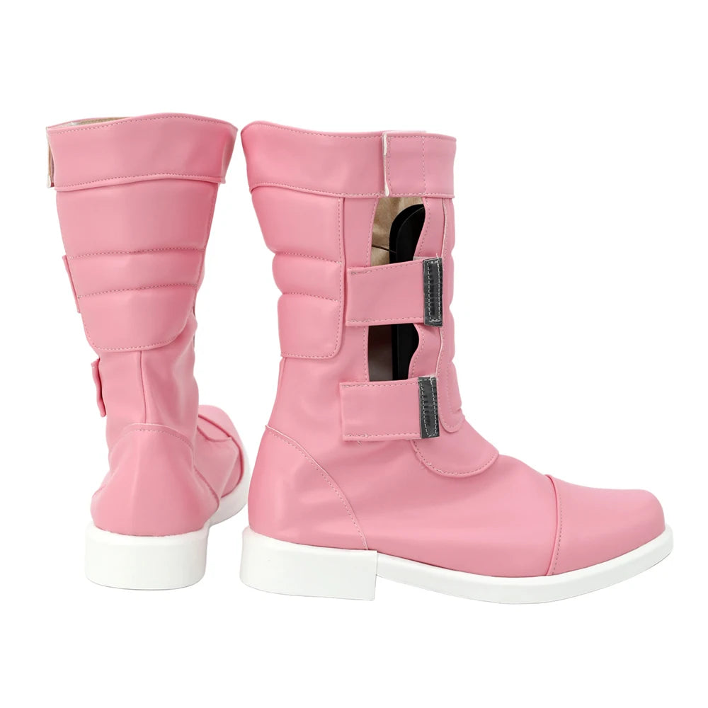 The Super Mario Bros Peach Princess Cosplay Shoes Kart Tour Pink Boots
