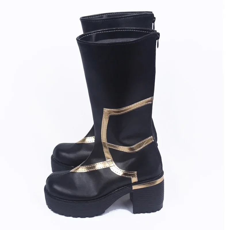Fate Grand Order FGO Caster Merlin Cosplay Boots High Heel Shoes