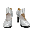 Bottes à talons argentés Bolzano pour cosplay Azur Lane RN, fabriquées sur mesure, toutes tailles