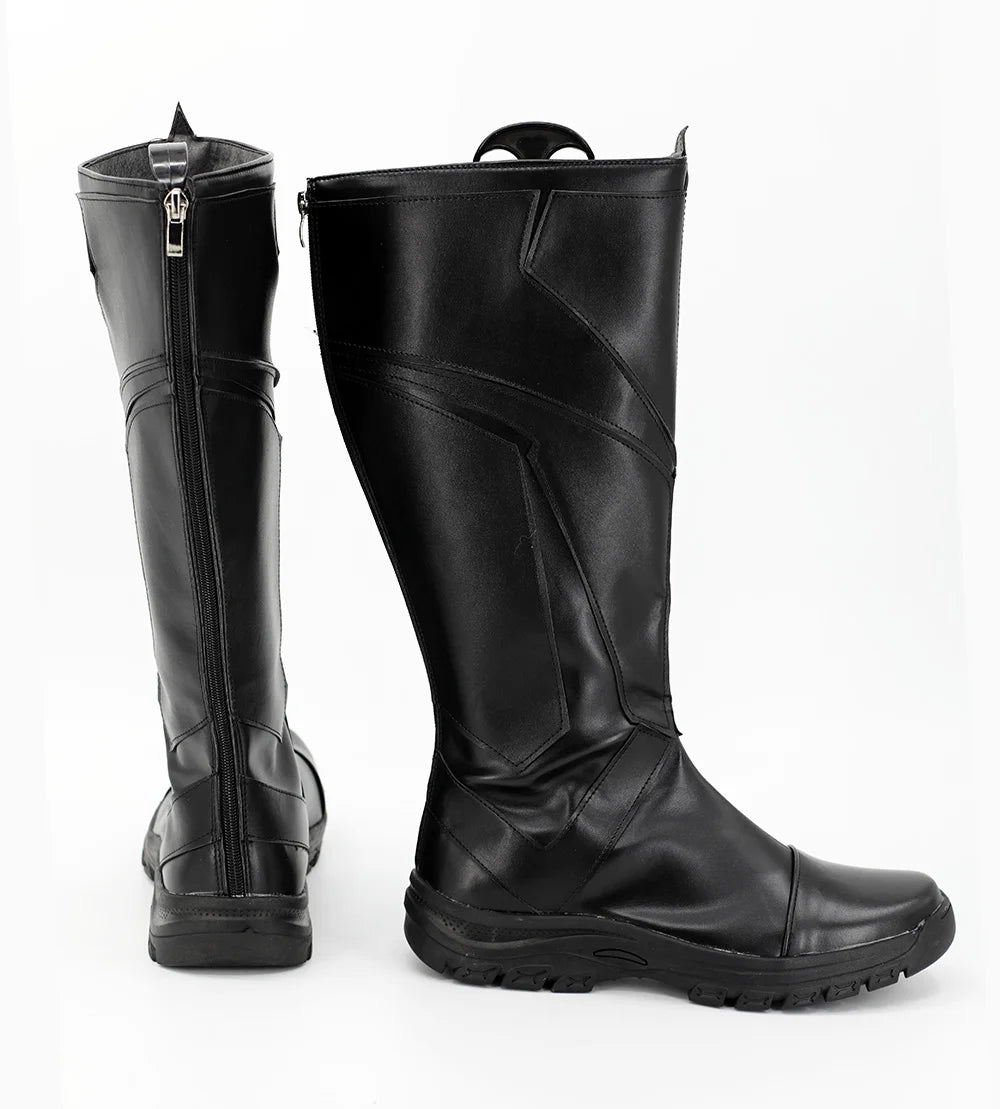 Nightwing Titans Dick Grayson Cosplay Shoes Black Boots Custom Made