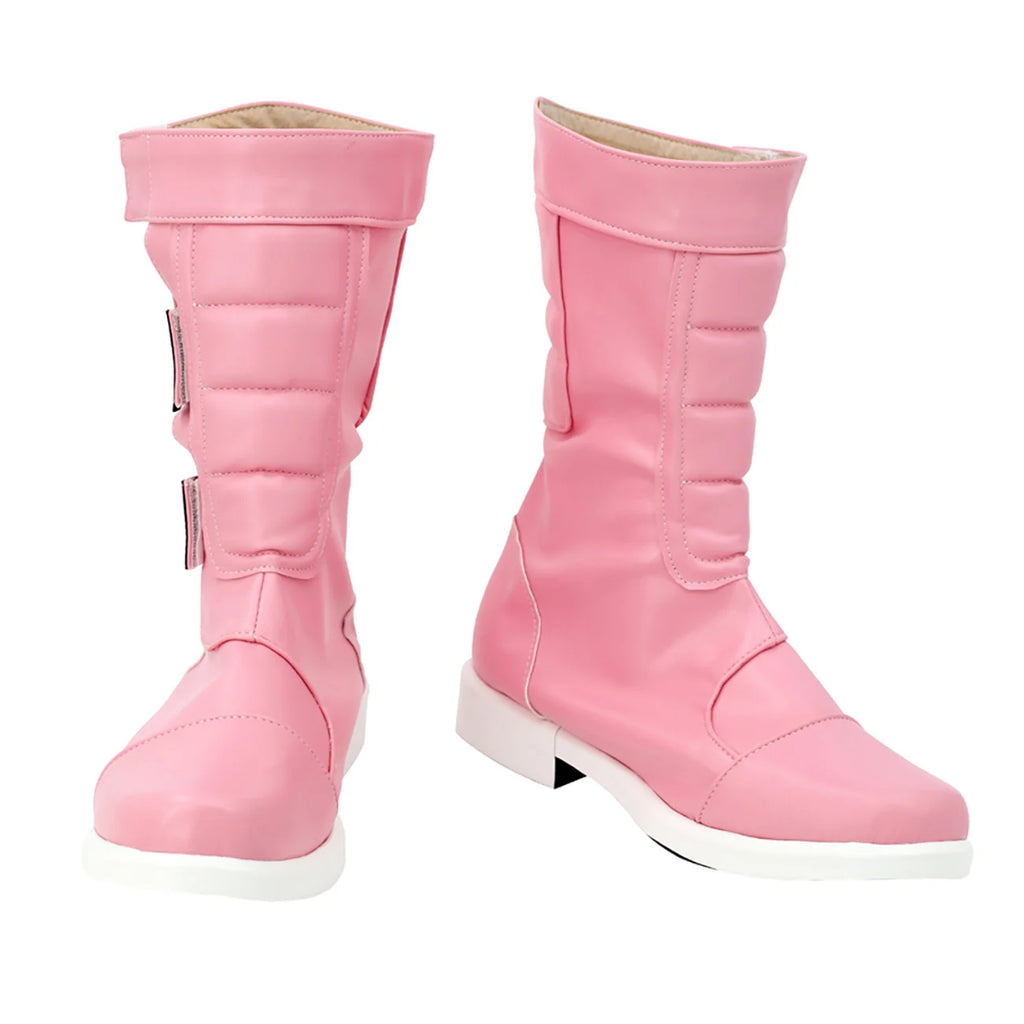 The Super Mario Bros Peach Princess Cosplay Shoes Kart Tour Pink Boots