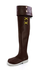 Fairy Tail Lucy Cosplay Shoes Brown Long Boots Custom Made