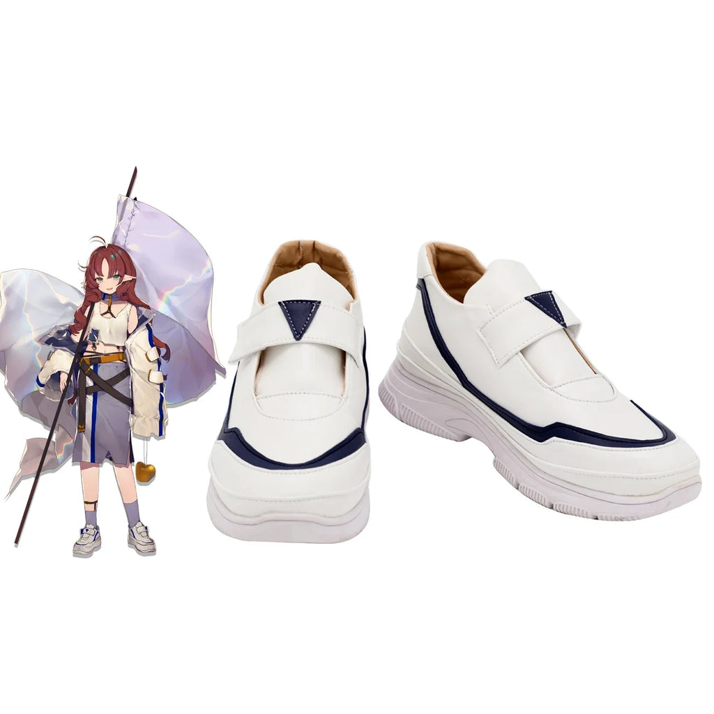 Arknights Myrtle Cosplay Boots White Shoes Custom Made