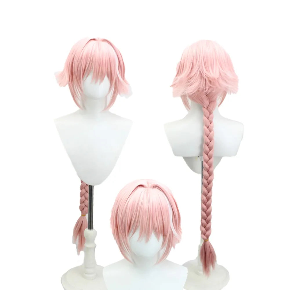 FGO Astolfo Cosplay Wig Pink White Hair