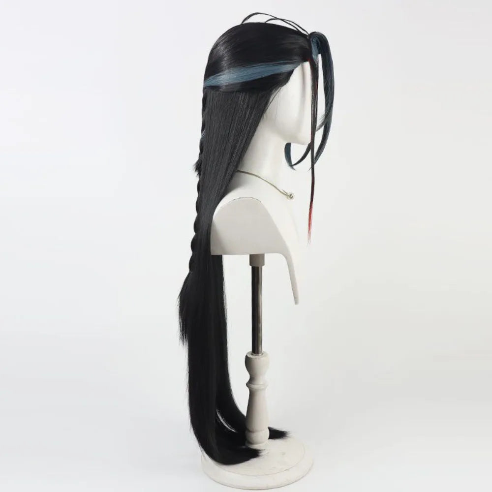 FGO Kondou Isami Cosplay Wig Black Gradient Hair