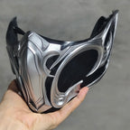 Mortal Kombat Sub-Zero Bi-Han Half Face Mask Fiberglass Cosplay Prop