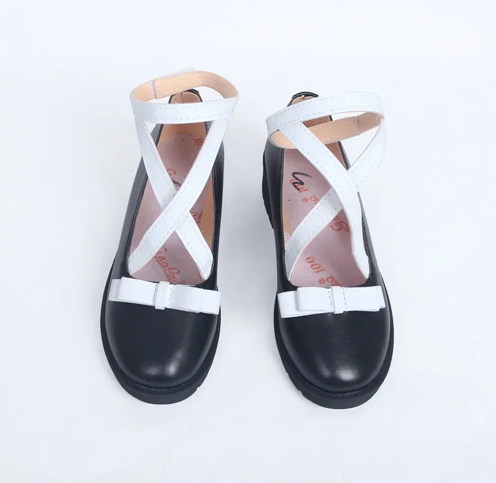 Danganronpa V3 Kirumi Tojo Cosplay Shoes Black Boots Custom Made
