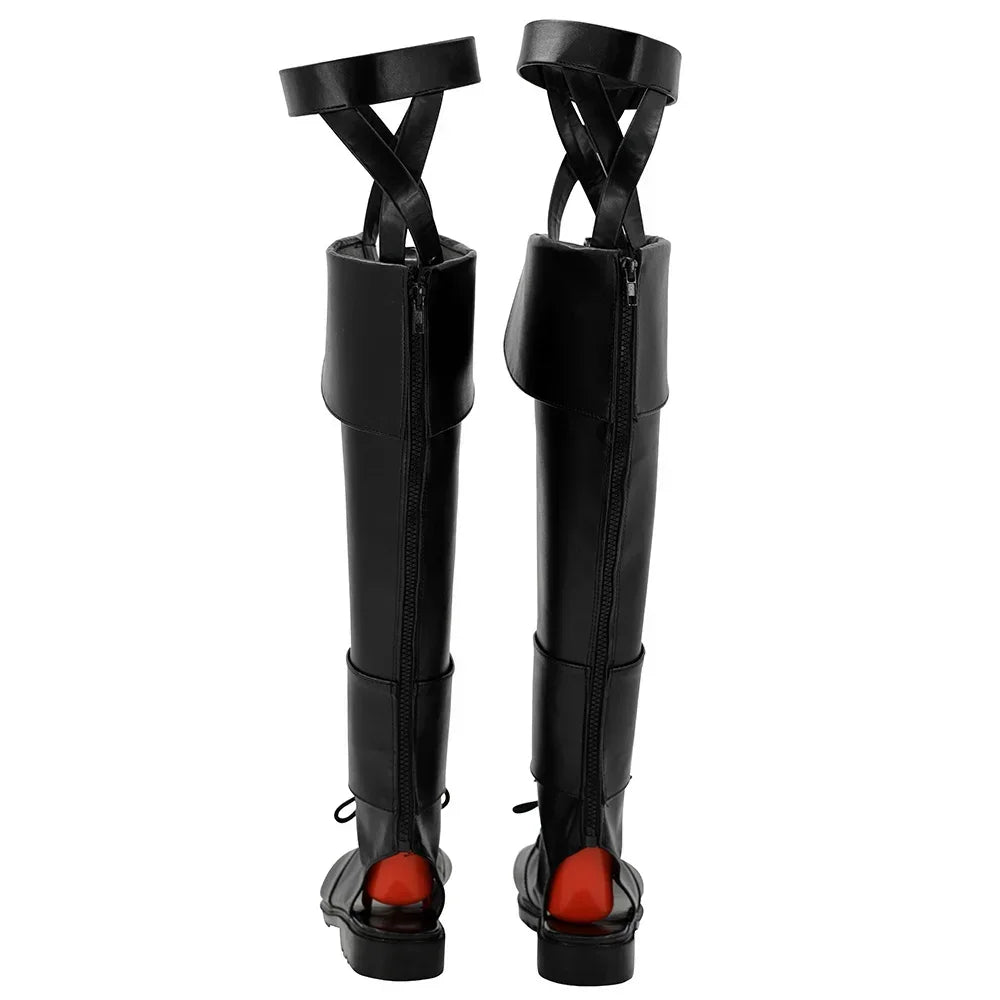 Final Fantasy Ryne Cosplay Boots Black Shoes Custom Made