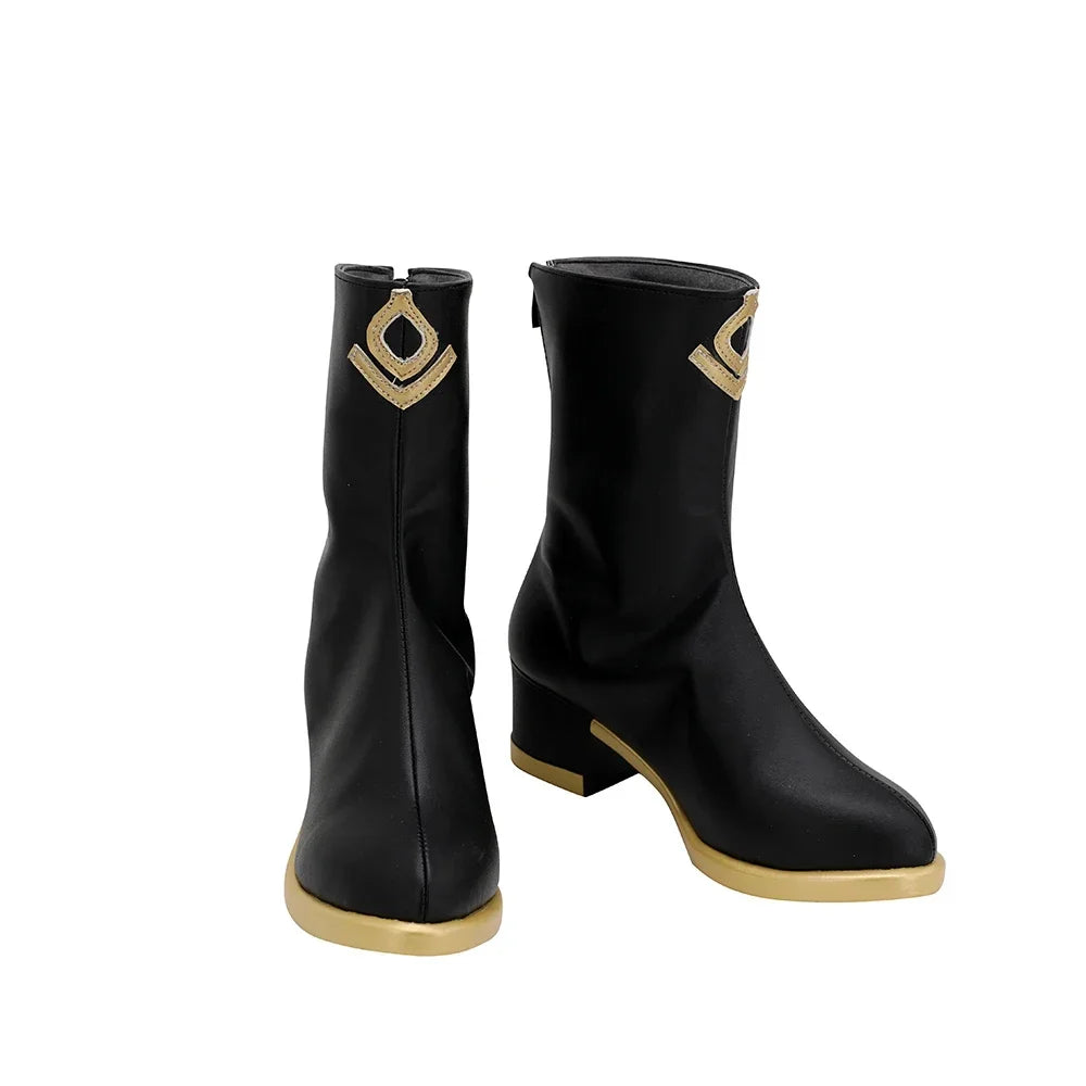 Arknights Mostima Cosplay Boots Black Shoes