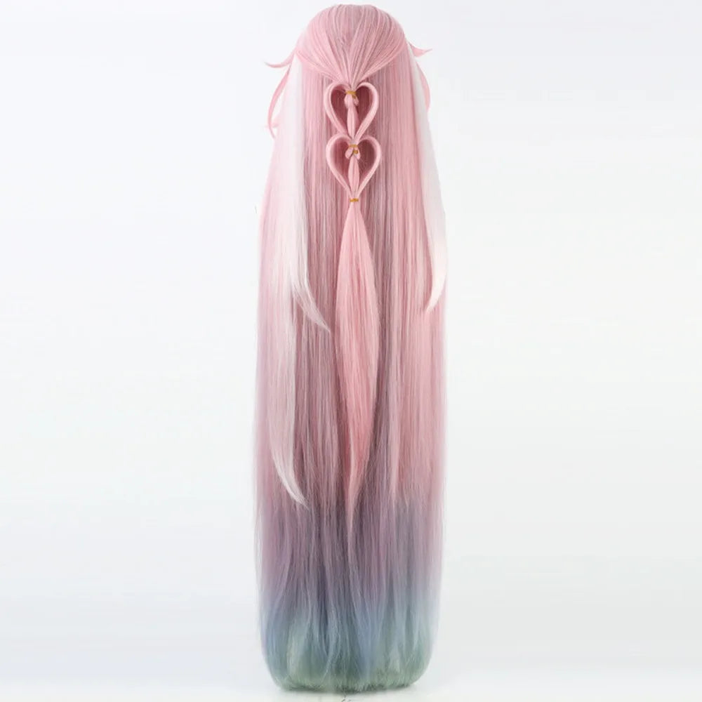 Honkai Star Rail Cyrene Cosplay Wig Fluffy Hair Mixed Color