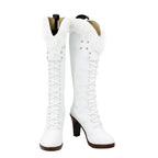 One Piece Nico Robin Cosplay Boots Updated White Shoes High Heel