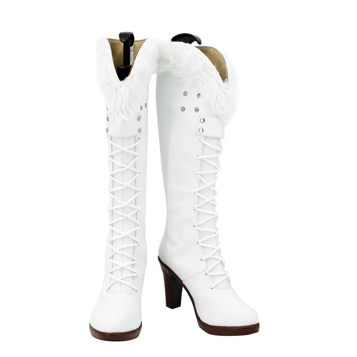 One Piece Nico Robin Cosplay Boots Updated White Shoes High Heel