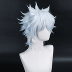 Gintama Sakata Gintoki Cosplay Wig White Blue Gradient Anime Costume Party Wig