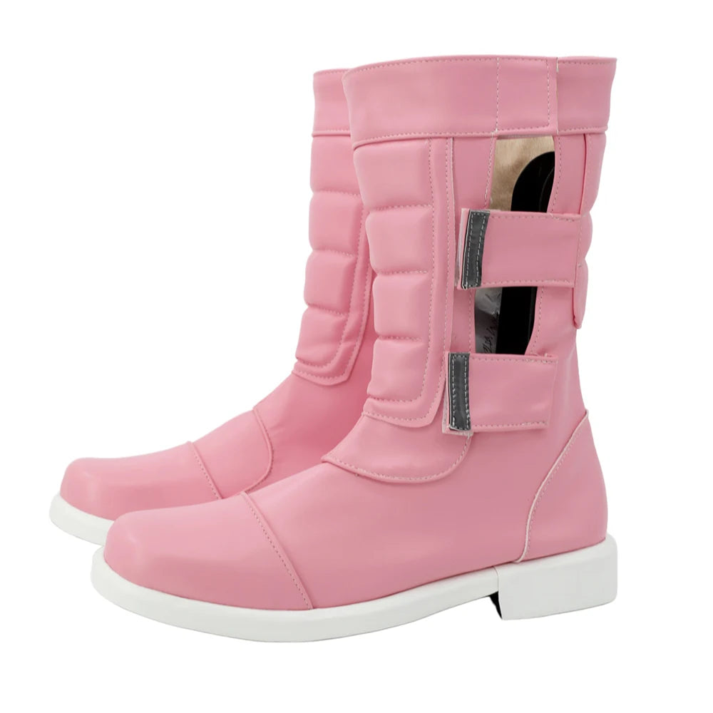 The Super Mario Bros Peach Princess Cosplay Shoes Kart Tour Pink Boots
